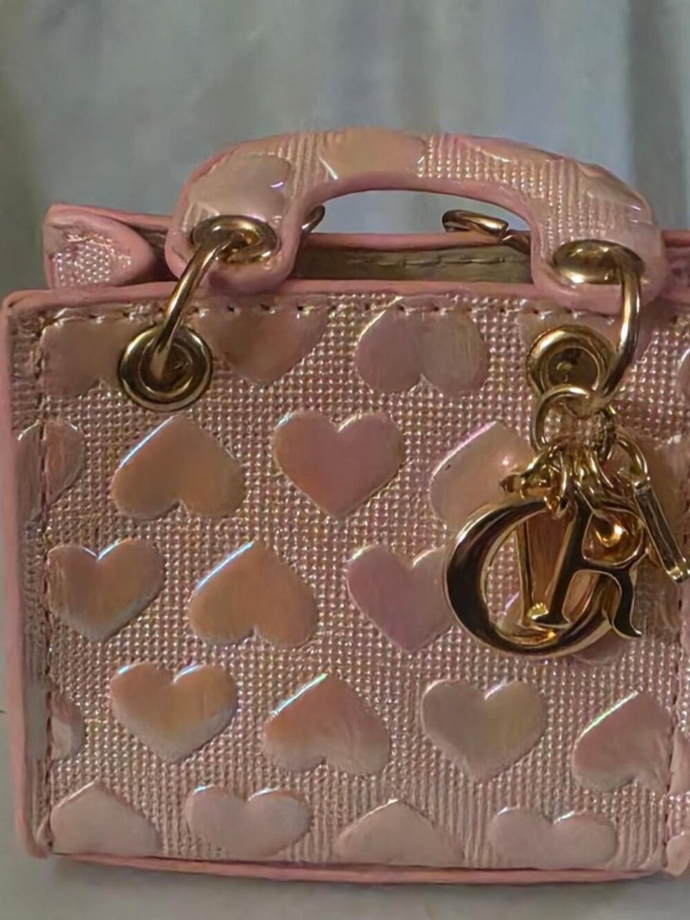 Pink Heart Mini Bag with Stackable Case - Picture 3 of 3